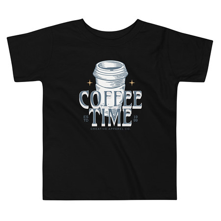 [ID: 306-G404] Coffee Time Toddler Staple Tee