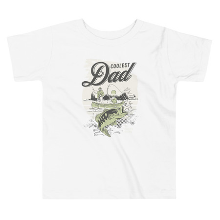 [ID: 306-G419] Coolest Dad Toddler Staple Tee