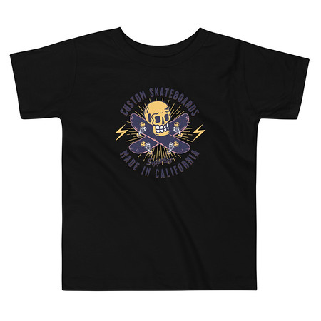 [ID: 306-G446] Custom Skateboards - Skull Toddler Staple Tee