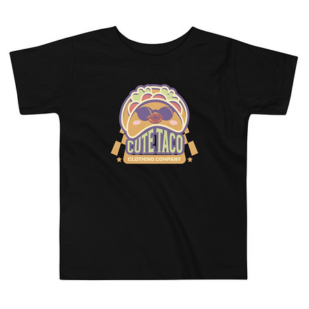 [ID: 306-G454] Cute Taco - Colorful Mexican Tortilla Toddler Staple Tee