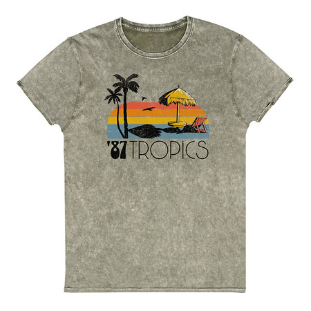 [ID: 462-G2] '87 Tropics Unisex Denim T-Shirt
