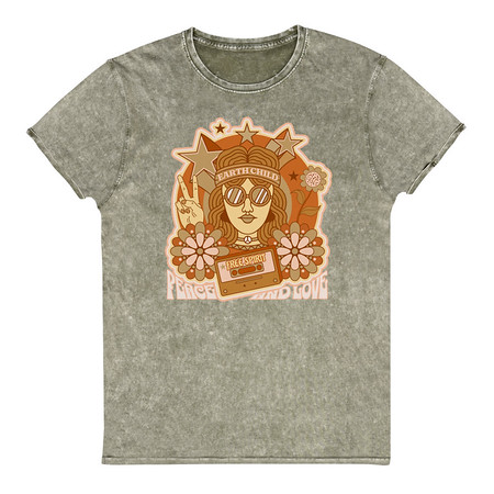 [ID: 462-G11] 60s tee design Unisex Denim T-Shirt