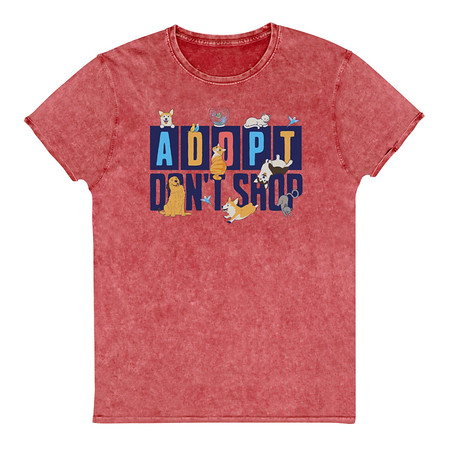 [ID: 462-G23] Adopt a Pet - Cute Animal Unisex Denim T-Shirt