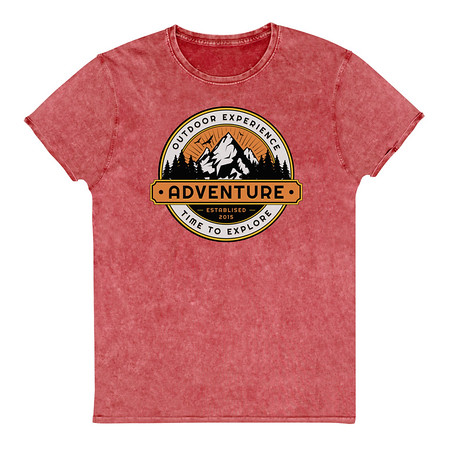 [ID: 462-G26] Adventure - Outdoor Mountain Unisex Denim T-Shirt
