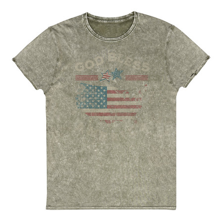 [ID: 462-G60] America - Land Of The Free Unisex Denim T-Shirt