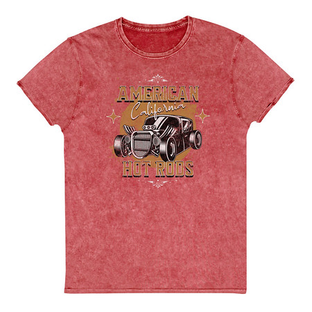 [ID: 462-G73] American Hot Rods Unisex Denim T-Shirt