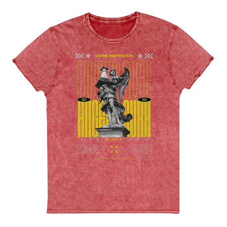 [ID: 462-G82] Angelic Aura Streetwear Unisex Denim T-Shirt