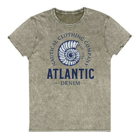 [ID: 462-G113] Atlantic Denim - Nautical Unisex Denim T-Shirt