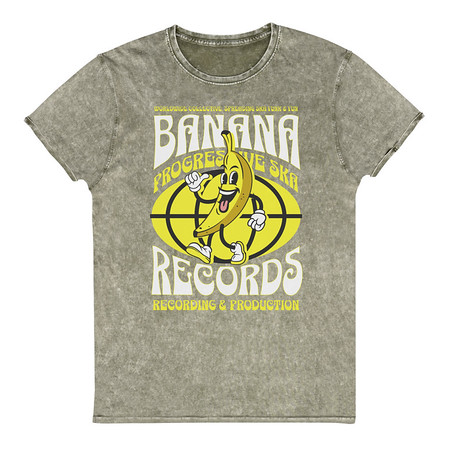 [ID: 462-G136] Banana Records - Comic Character Unisex Denim T-Shirt