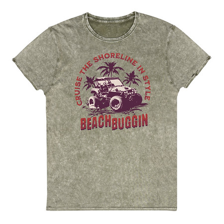 [ID: 462-G163] BEACH BUGGIN Unisex Denim T-Shirt
