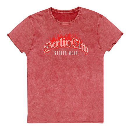 [ID: 462-G183] Berlin City Streetwear - Fire Unisex Denim T-Shirt