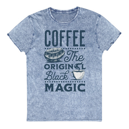 [ID: 462-G227] Black Magic Coffee - Simple Cup Unisex Denim T-Shirt