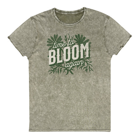 [ID: 462-G239] Bloom Again Unisex Denim T-Shirt