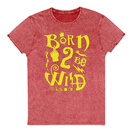 [ID: 462-G255] Born 2 Be Wild Unisex Denim T-Shirt