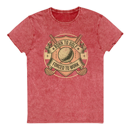 [ID: 462-G266] Born To Golf Unisex Denim T-Shirt