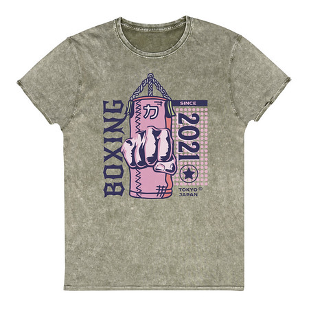 [ID: 462-G277] Boxing Fist - Punching Bag Unisex Denim T-Shirt