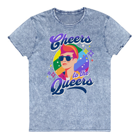 [ID: 462-G362] Cheers to the Queers Unisex Denim T-Shirt