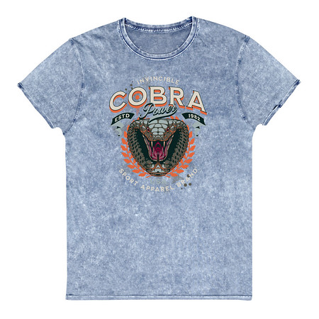 [ID: 462-G390] Cobra Power - Sports Unisex Denim T-Shirt