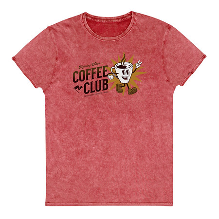 [ID: 462-G396] Coffee Club Unisex Denim T-Shirt