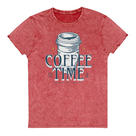 [ID: 462-G404] Coffee Time Unisex Denim T-Shirt
