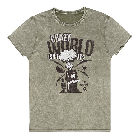 [ID: 462-G430] Crazy World Unisex Denim T-Shirt