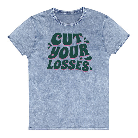 [ID: 462-G448] Cut your Losses Unisex Denim T-Shirt