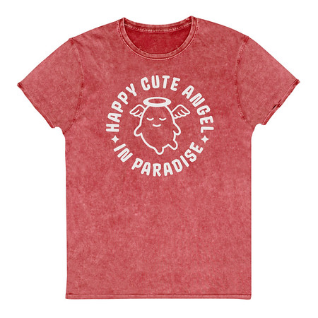 [ID: 462-G449] Cute Angel - Wings Unisex Denim T-Shirt