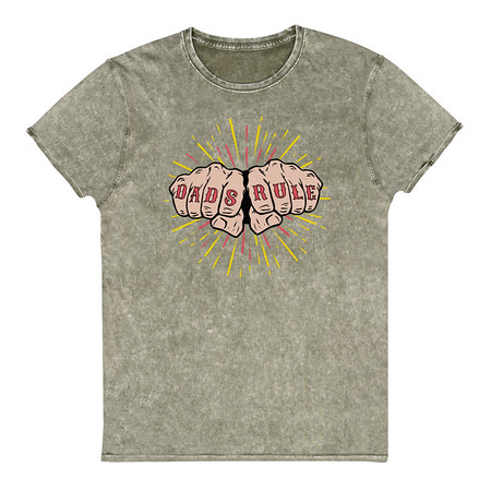 [ID: 462-G463] Dads Rule Unisex Denim T-Shirt