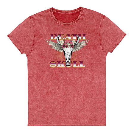[ID: 462-G474] Deah Skull Unisex Denim T-Shirt