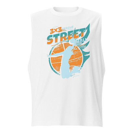 [ID: 365-G6] 3x3 Basketball League Unisex Muscle Shirt