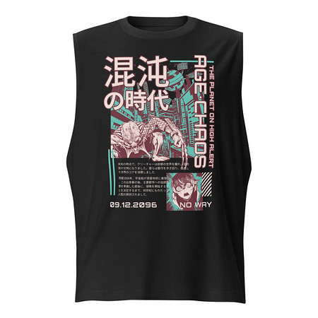[ID: 365-G34] Age of Chaos - Japanese Anime Unisex Muscle Shirt