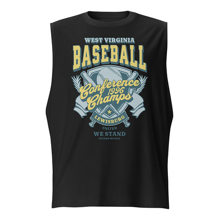 [ID: 365-G141] Baseball Conference Championships - Athlectic Badge Unisex Muscle Shirt
