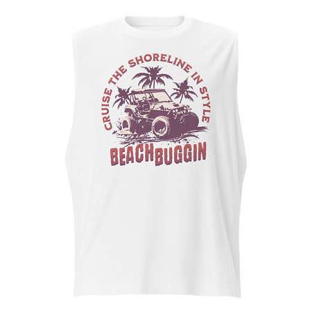 [ID: 365-G163] BEACH BUGGIN Unisex Muscle Shirt