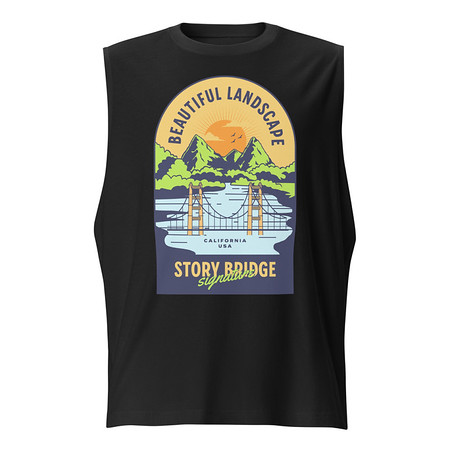 [ID: 365-G172] Beautiful Landscape - Outdoor Unisex Muscle Shirt