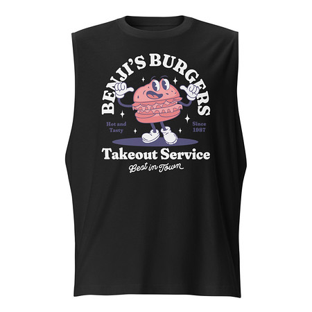 [ID: 365-G182] Benji's Burgers - Fast Food Unisex Muscle Shirt