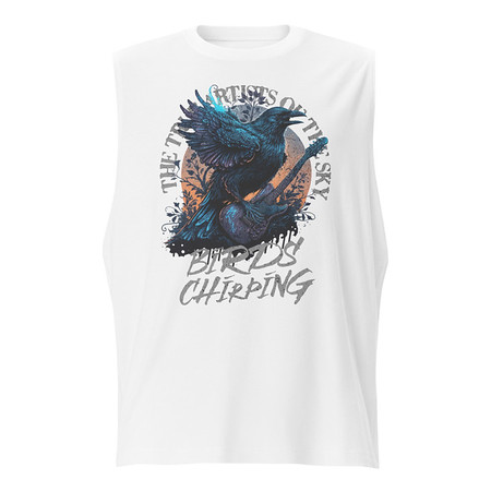 [ID: 365-G210] Birds Chirping Unisex Muscle Shirt