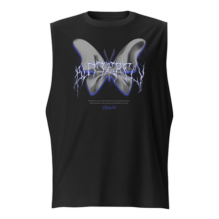 [ID: 365-G302] Butterfly Unisex Muscle Shirt