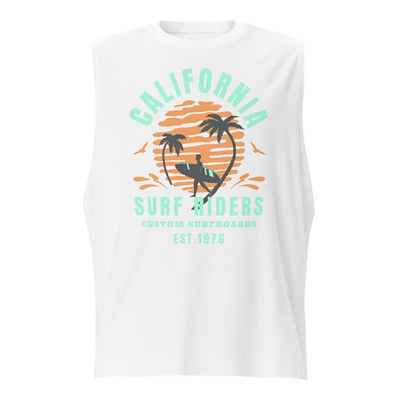 [ID: 365-G317] California Surf Riders - Beach Unisex Muscle Shirt