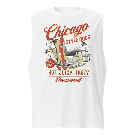 [ID: 365-G364] Chicago Style Hot Dogs Unisex Muscle Shirt