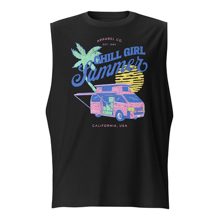 [ID: 365-G366] Chill Girl Summer Unisex Muscle Shirt