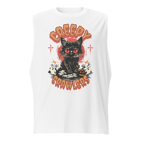 [ID: 365-G437] Creepy Crawlers Halloween Unisex Muscle Shirt
