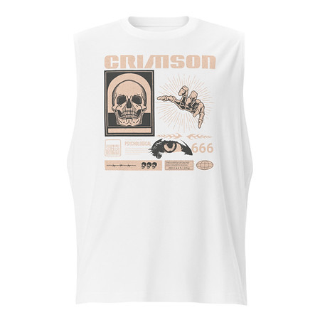[ID: 365-G438] Crimson Unisex Muscle Shirt