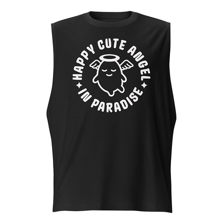 [ID: 365-G449] Cute Angel - Wings Unisex Muscle Shirt