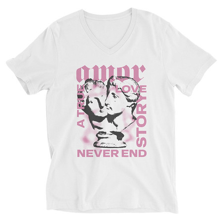 [ID: 223-G77] Amor Unisex V-Neck Tee