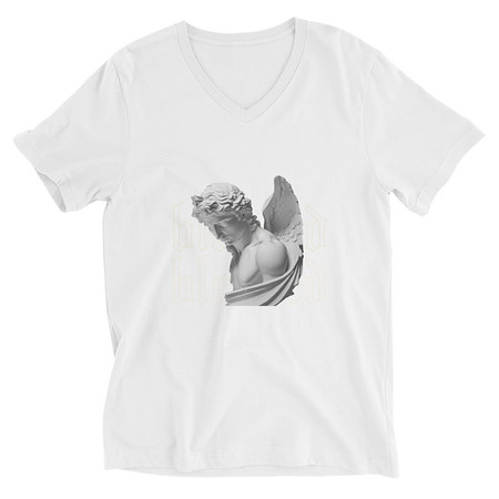 [ID: 223-G81] Angel Unisex V-Neck Tee