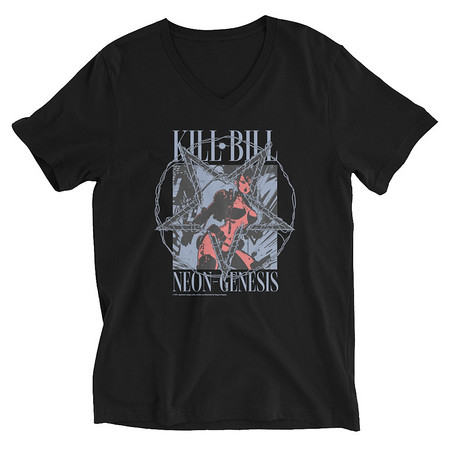 [ID: 223-G90] Anime Vintage Unisex V-Neck Tee