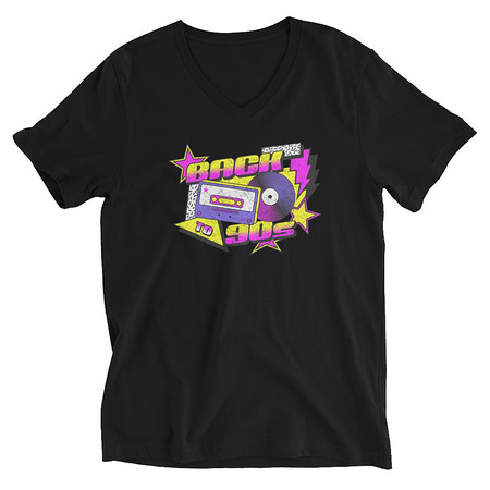 [ID: 223-G123] Back to 90s Unisex V-Neck Tee