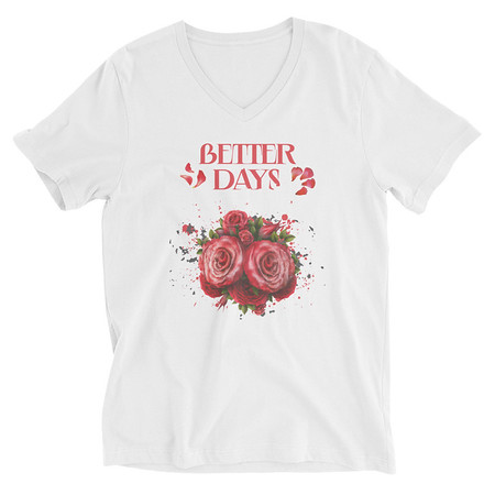 [ID: 223-G193] Better Days Ahead Unisex V-Neck Tee