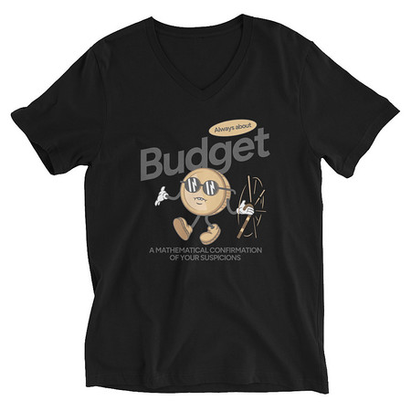 [ID: 223-G294] Budget Unisex V-Neck Tee