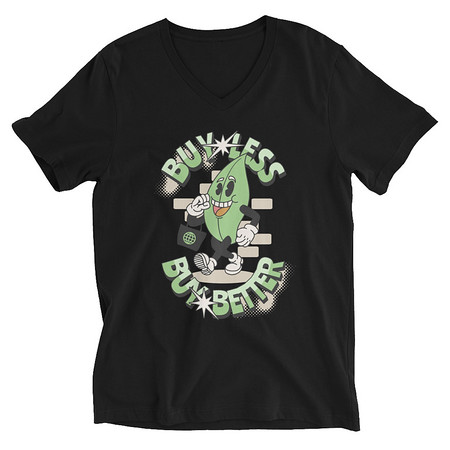 [ID: 223-G303] Buy Less- Buy Better Unisex V-Neck Tee